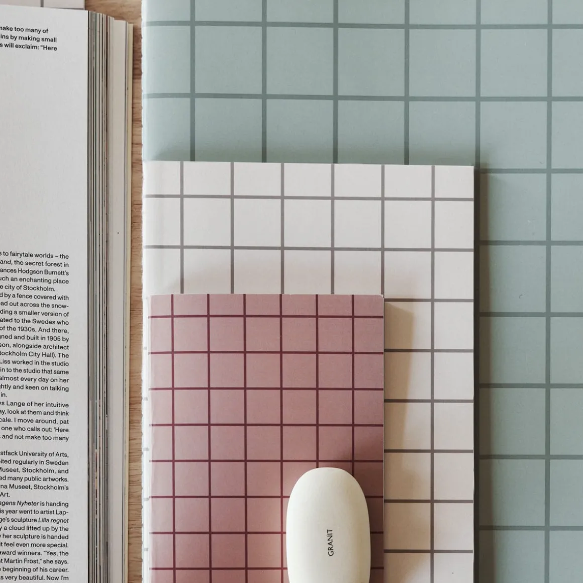 Anteckningsbok A4 Rut Grön Linjerad