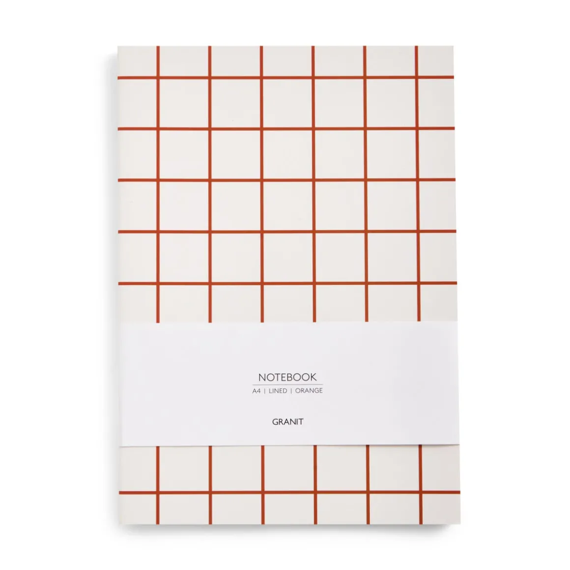 Anteckningsbok A4 Rut Orange Linjerad