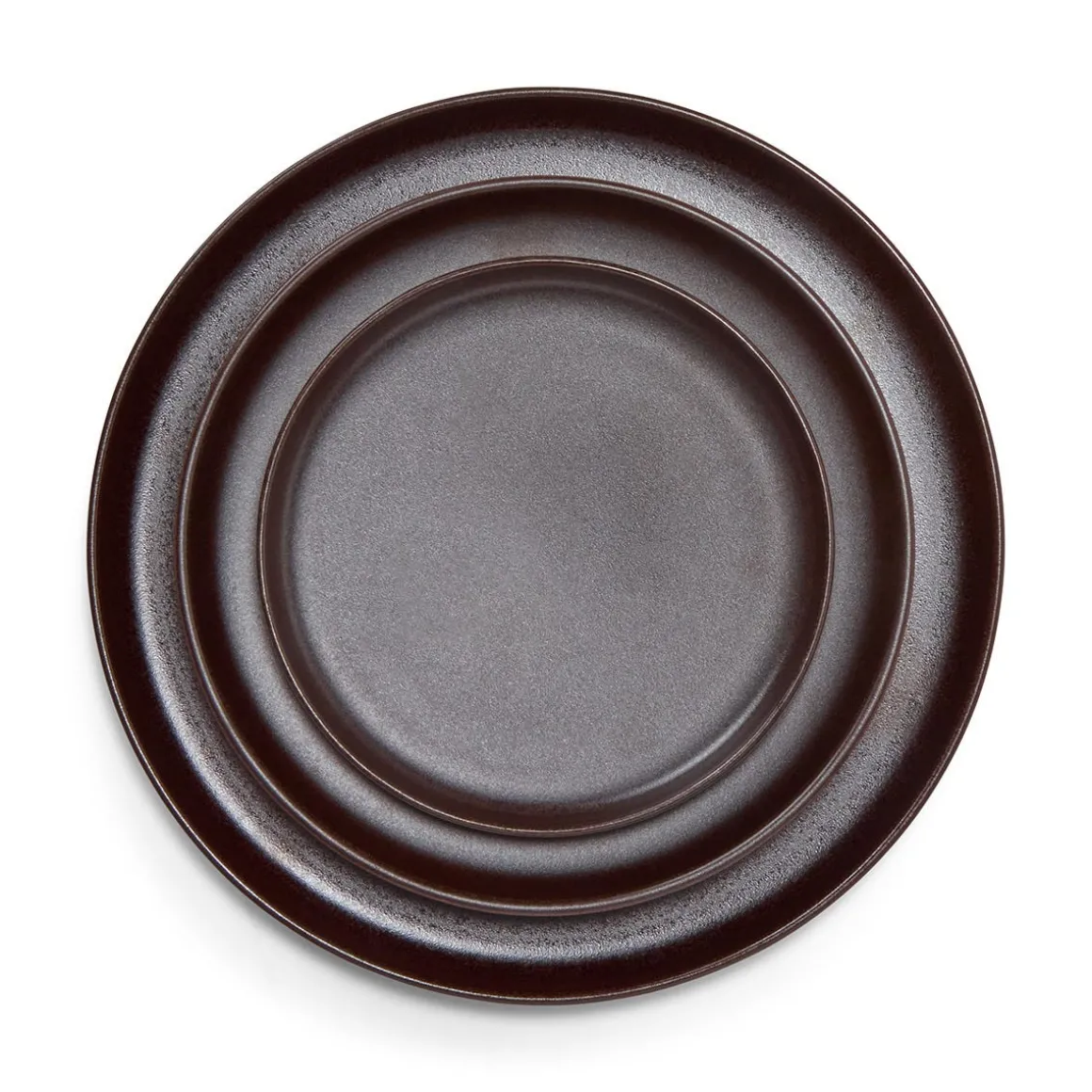 Assiett Bruno Stengods 22cm Brun