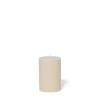 Blockljus Stearin 10x6,8cm Beige