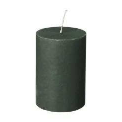 Blockljus Stearin 10x7cm Mörk Khakigrön