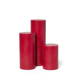 Blockljus Stearin 20x6,8cm Röd