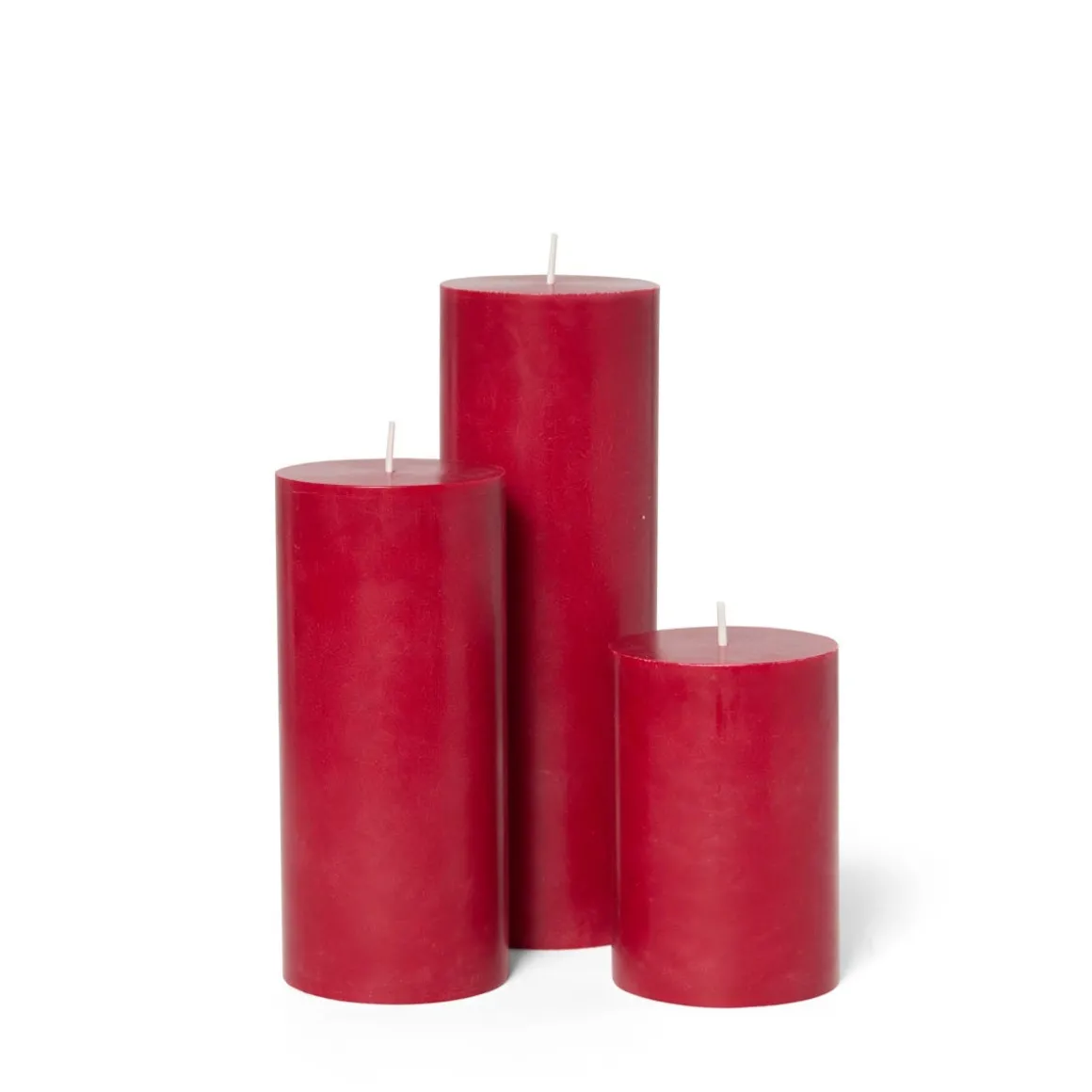 Blockljus Stearin 20x6,8cm Röd