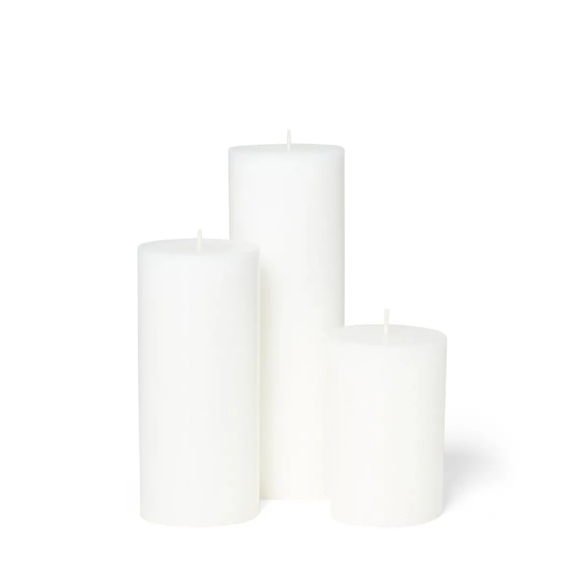 Blockljus Stearin 15x6,8cm Vit