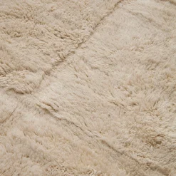 Bomullsmatta Tuftad Ruta 200x300cm Natur