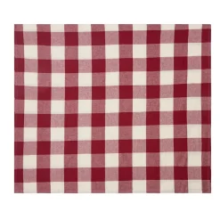 Bordsduk Check 240x140cm Linnemix Röd