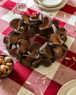 Bordsduk Check 240x140cm Linnemix Röd