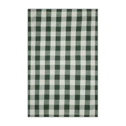 Bordsduk Check 240x140cm Linnemix Grön