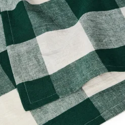 Bordsduk Check 240x140cm Linnemix Grön