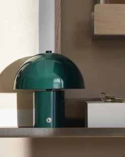 Bordslampa Lou 18x21cm Mörkgrön