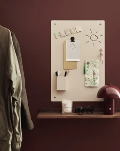 Bordslampa Lou 18x21cm Vinröd