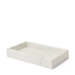 Bricka 26,5x15cm Marmor Vit