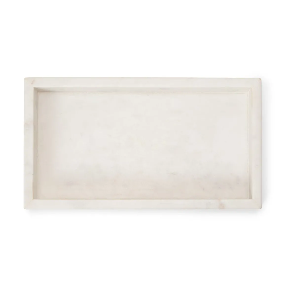 Bricka 26,5x15cm Marmor Vit