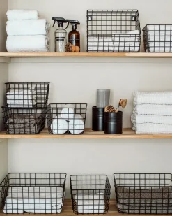 Burk Metall 11x9,5cm Svart