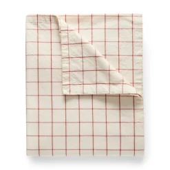 Duk Christmas Check 140x240cm Vit/Röd