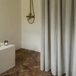 Duschdraperi 180x200cm Bomull Beige