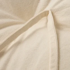 Dyna Rund Slätväv 130cm Naturvit