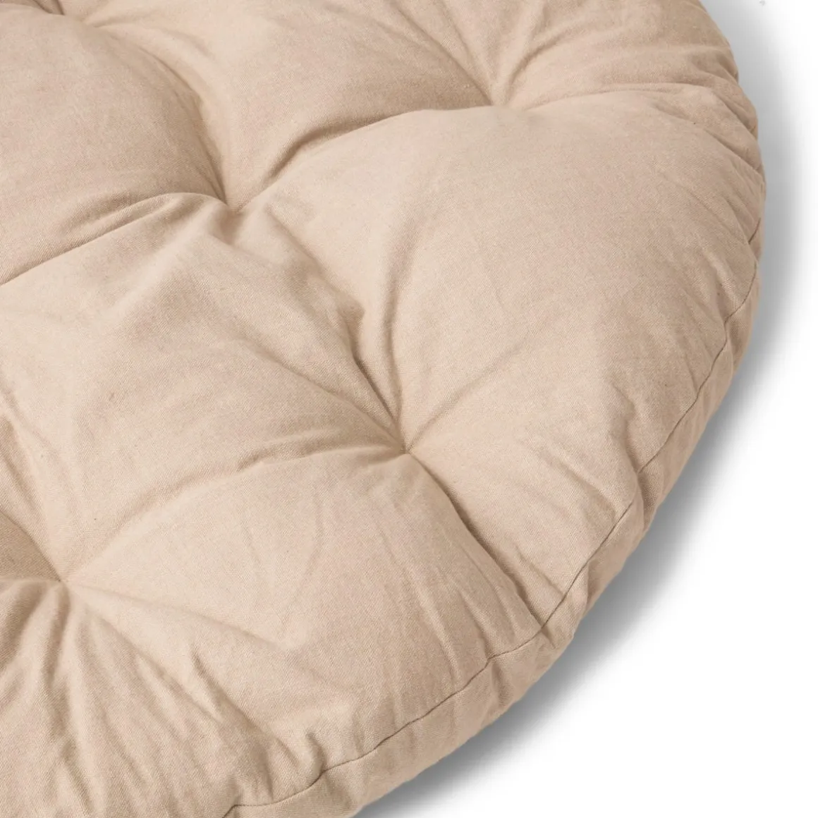 Dyna Rund Slätvävd 130cm Beige