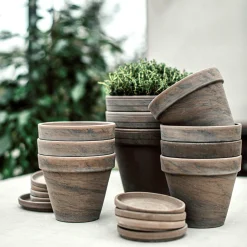 Fat Terrakotta 11cm Grå