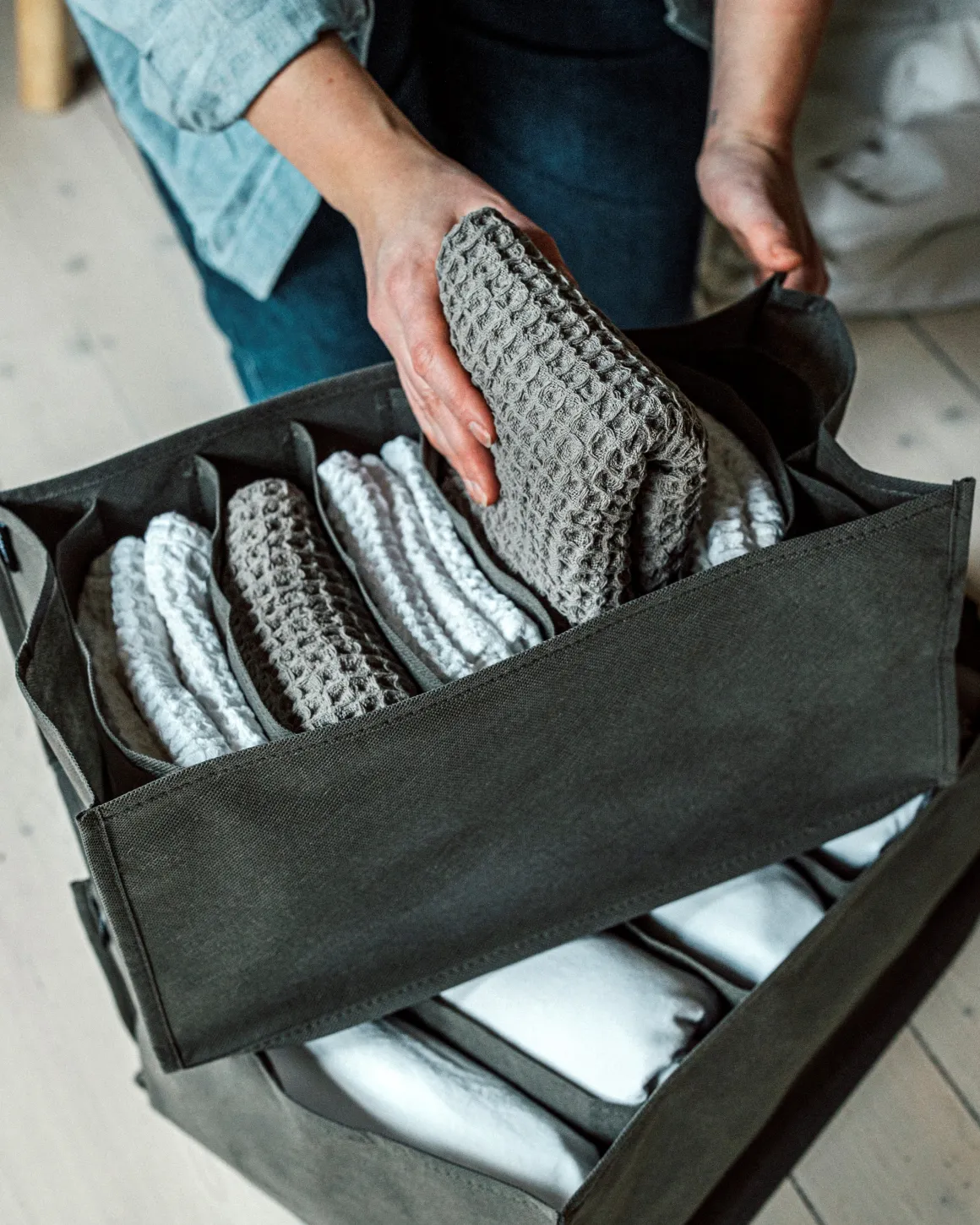 Förvaringslåda Hopvikbar PET 20x38cm