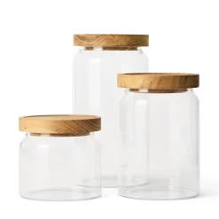 Glasburk 10x9,8cm Akacialock