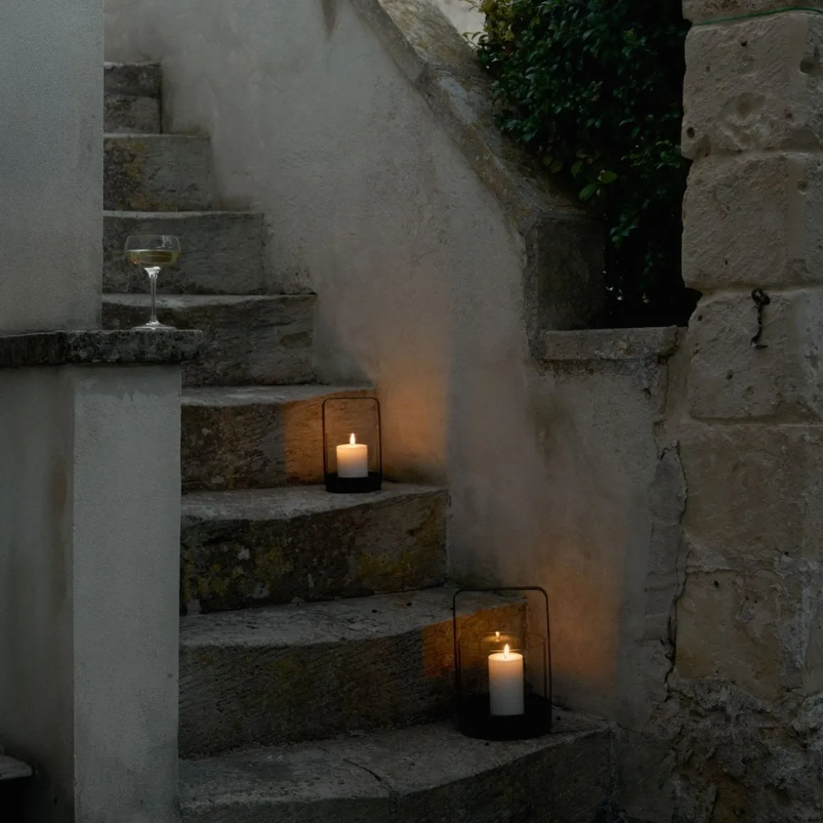 Glaslykta Liten Svart