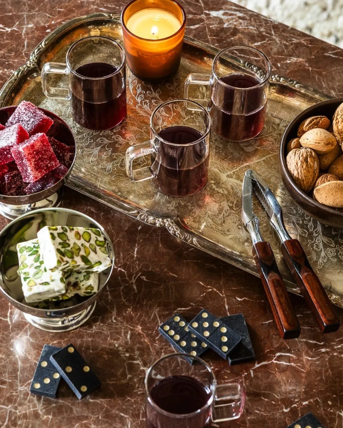 Glassbägare Metall 9,5cm