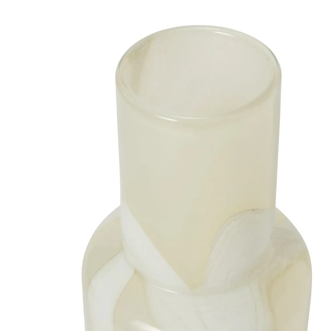 Glasvas Akvarell 15x30cm Beige