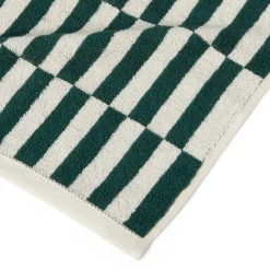 Handduk Avon 50x70cm Bomullsfrotté Grön/Vit