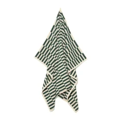 Handduk Avon 100x150cm Bomullsfrotté Grön/Vit