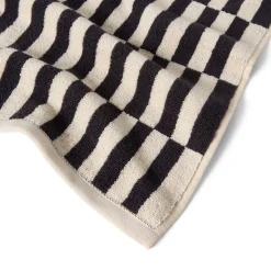 Handduk Avon 50x70cm Bomullsfrotté Svart/Beige