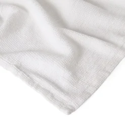 Handduk Våffla 50x70cm Bomull Bambu Vit