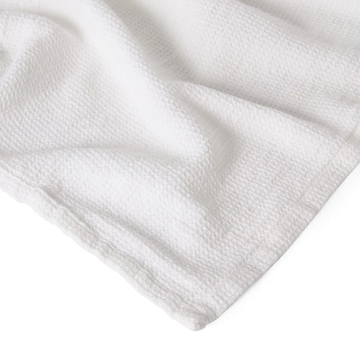 Handduk Våffla 50x70cm Bomull Bambu Vit