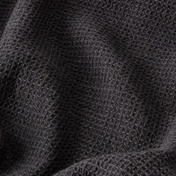 Handduk Våffla 100x150cm Bomull Bambu Svart