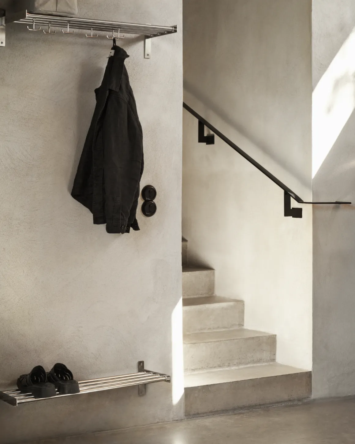 Hatthylla/Skohylla 27x78cm Rostfritt Stål