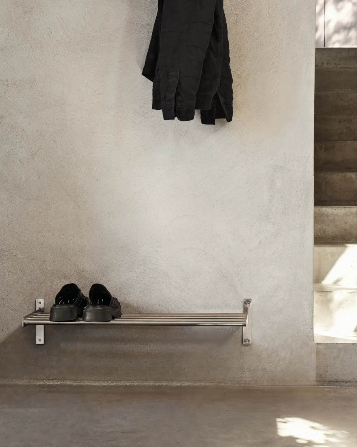 Hatthylla/Skohylla 27x78cm Rostfritt Stål