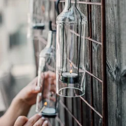 Hänglykta Flaska 6,5x22,5cm Svart