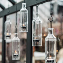 Hänglykta Flaska 6,5x22,5cm Svart