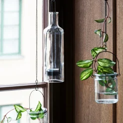 Hänglykta Flaska 6,5x22,5cm Svart
