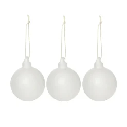 Juldekoration Glas 6,5cm 3-p Frostad