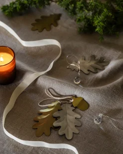 Juldekoration Glasdroppe 3-p Klarglas