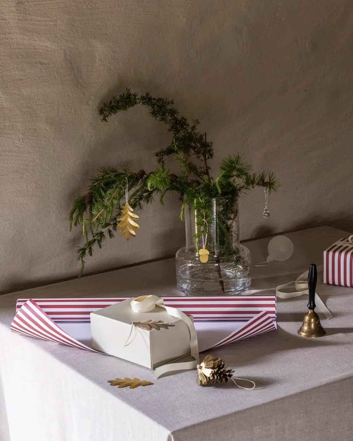 Juldekoration Glasdroppe 3-p Klarglas