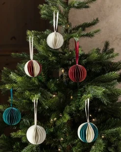 Juldekoration Papper 6-p 7cm Röd