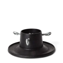 Julgransfot Gjutjärn 20cm Svart