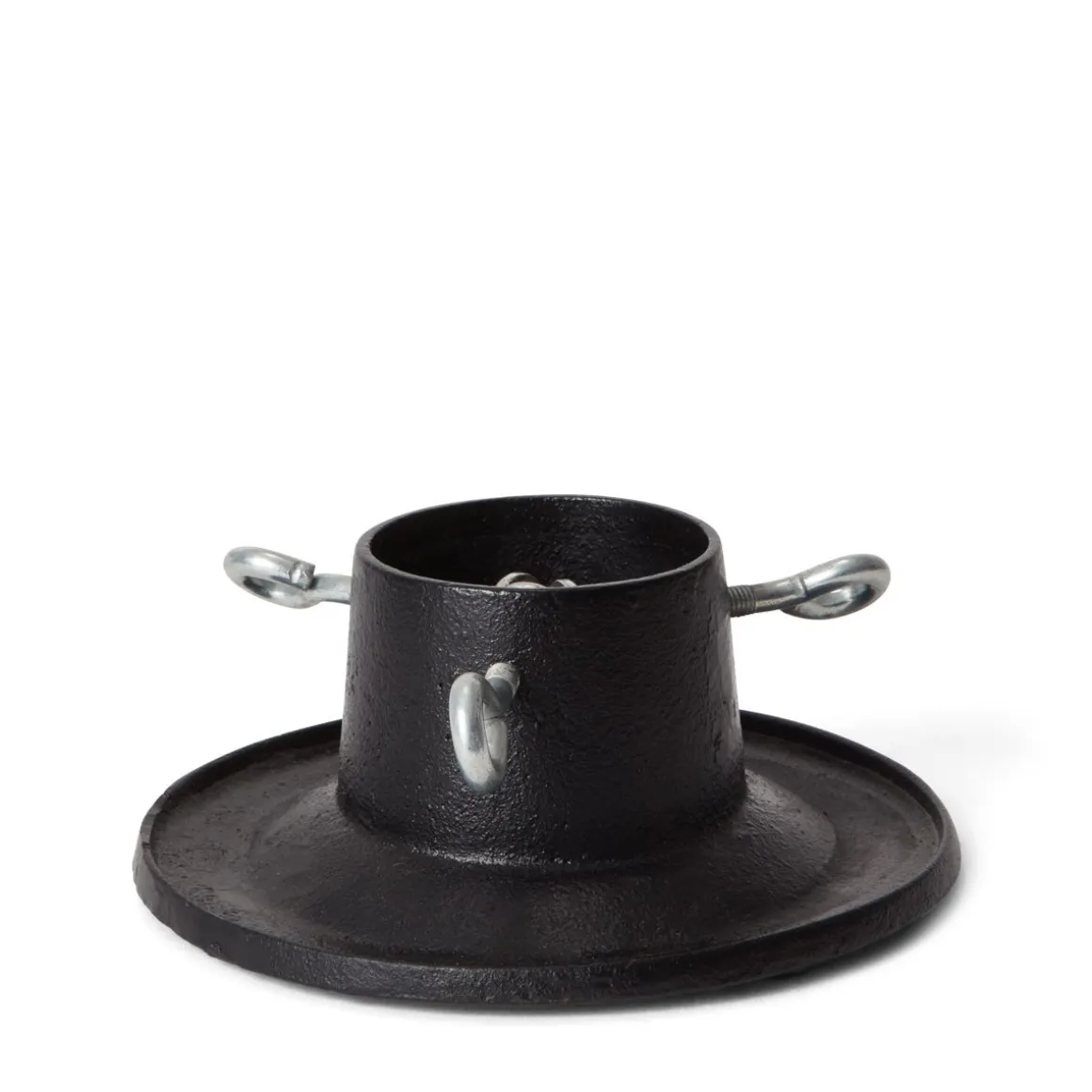 Julgransfot Gjutjärn 20cm Svart