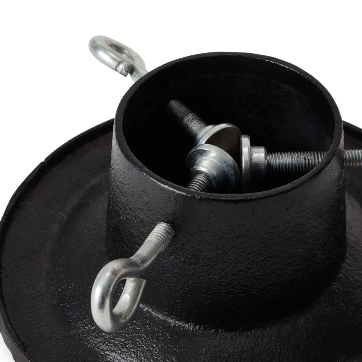 Julgransfot Gjutjärn 20cm Svart