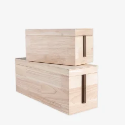 Kabelbox Trä 11,5x24,5cm