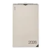 Kalender Kolumn 2026 Engelska Beige