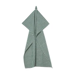 Kökshandduk Check 50x70cm Bomull Grön/Vit