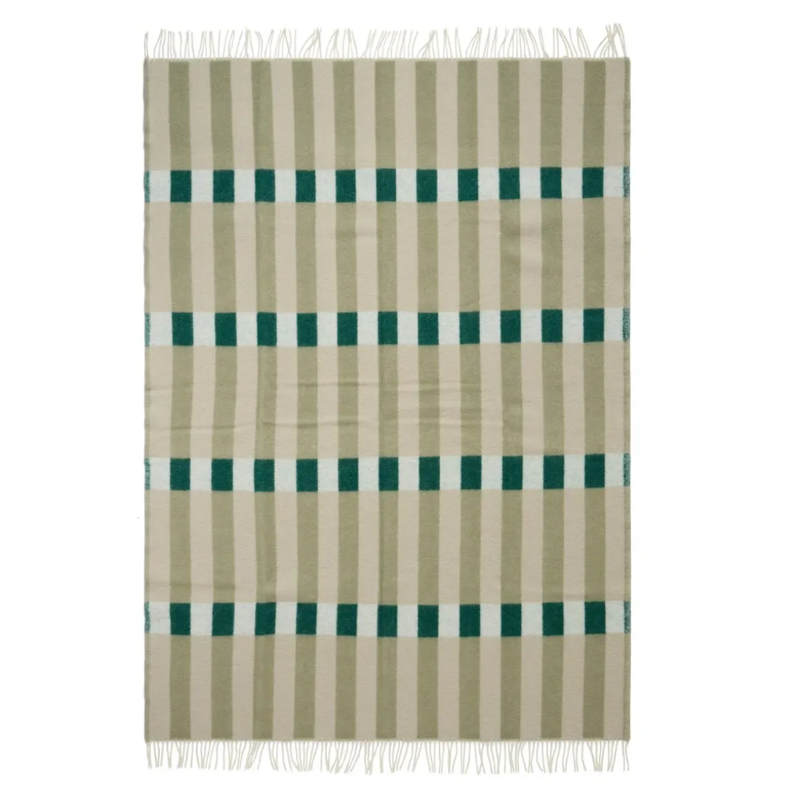 Klippan Ullpläd Piano 130x200cm Grön